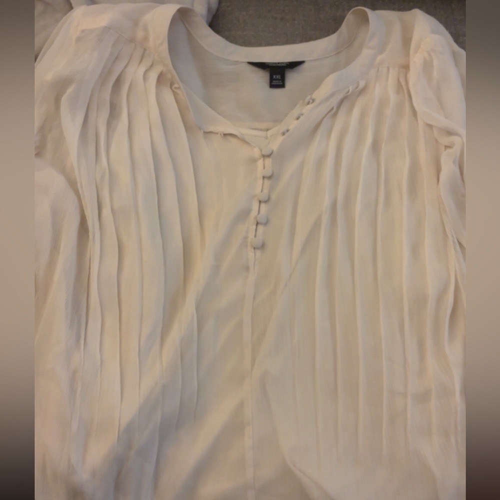 Simply Vera sheer blouse with camisole attached